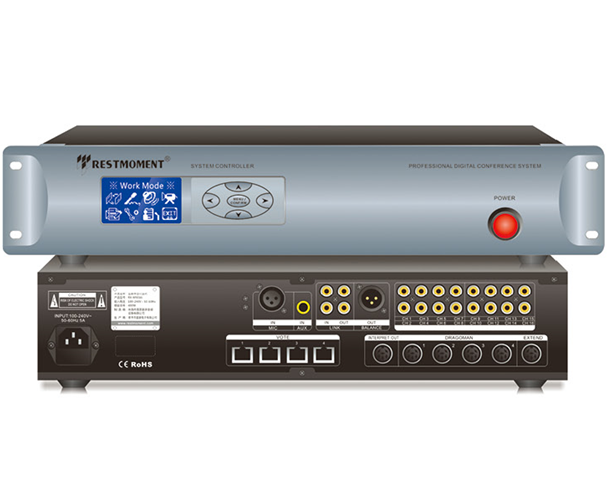 全数字64通道同声传译主机RX-M9164