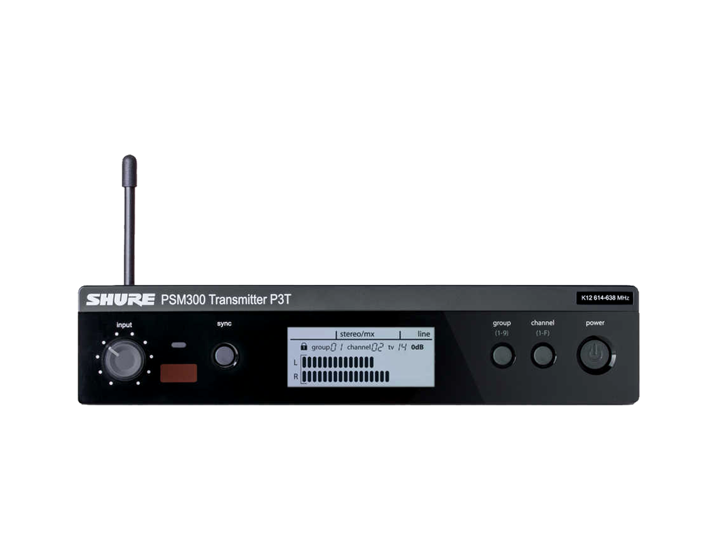 SHURE P3T 单通道、半机架发射机
